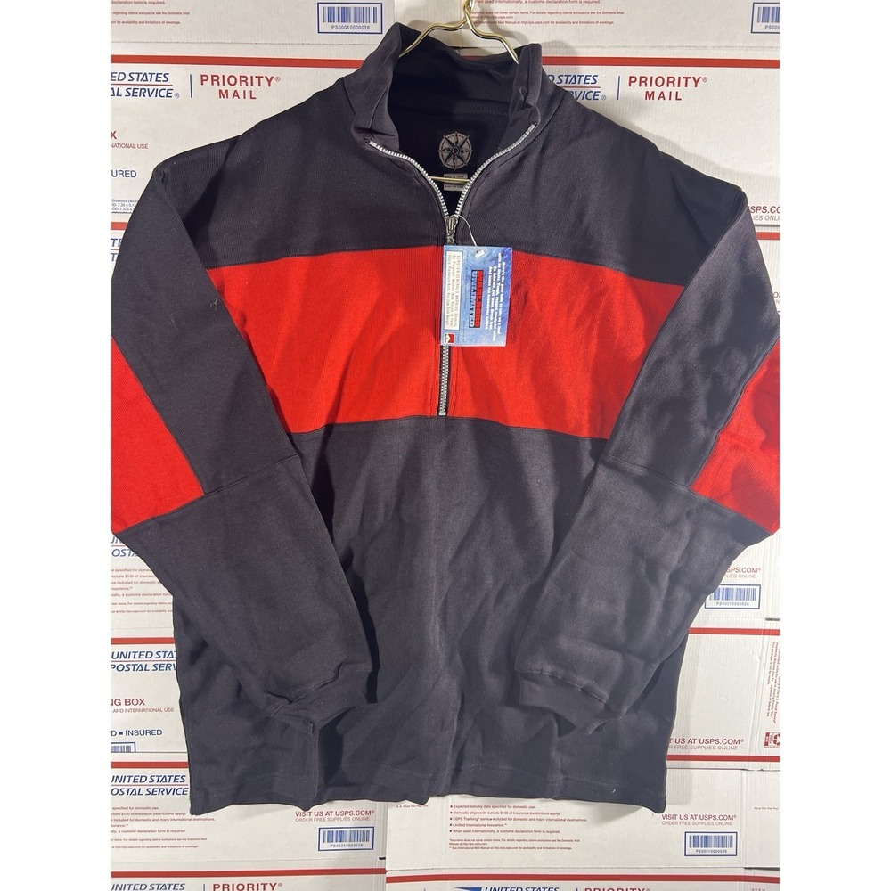 Marlboro Unlimited Gear Vintage 90s Men's Sweater Size‎ XL NWT Pullover 1/4 Zip